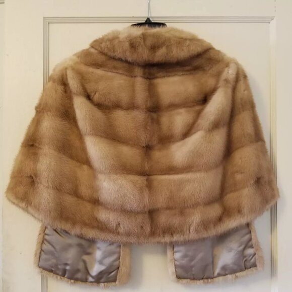 Autumn Haze Real Mink Fur Stole - Picture 2 of 9